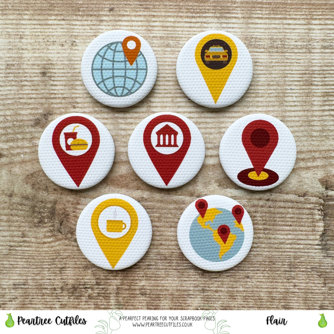 Map Pins Flair – Peartree Cutfiles