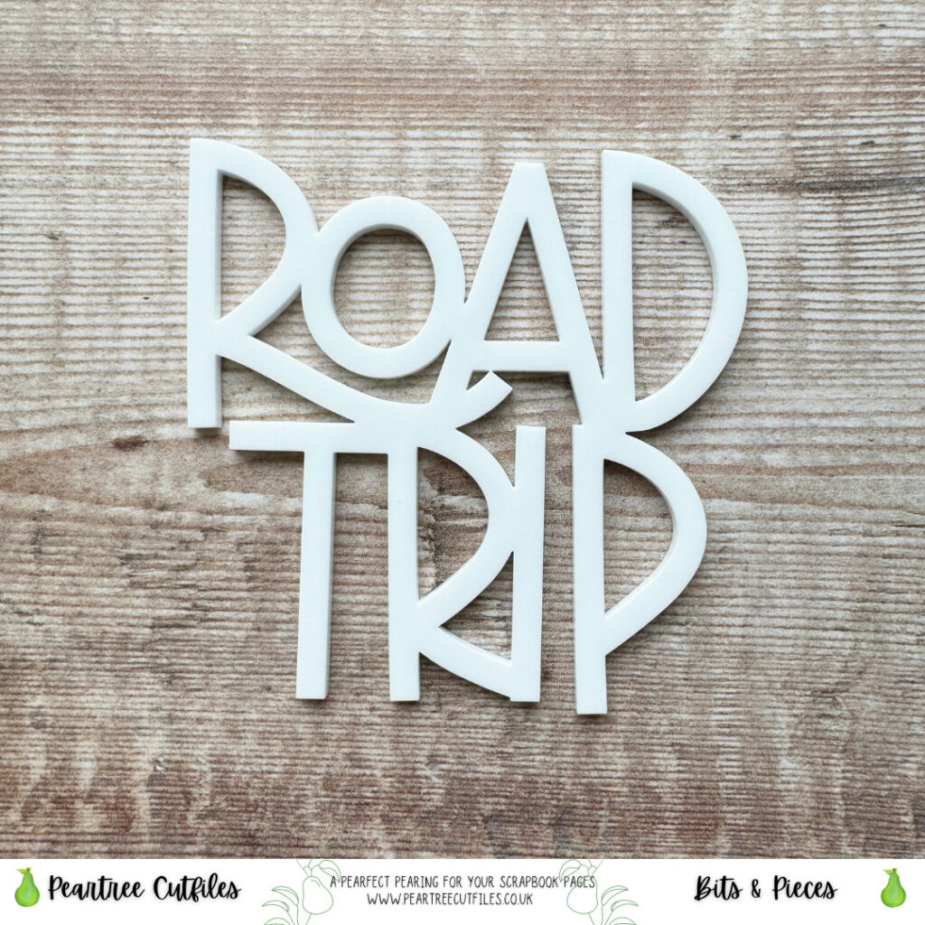 Road Trip Title White Peartree Cutfiles