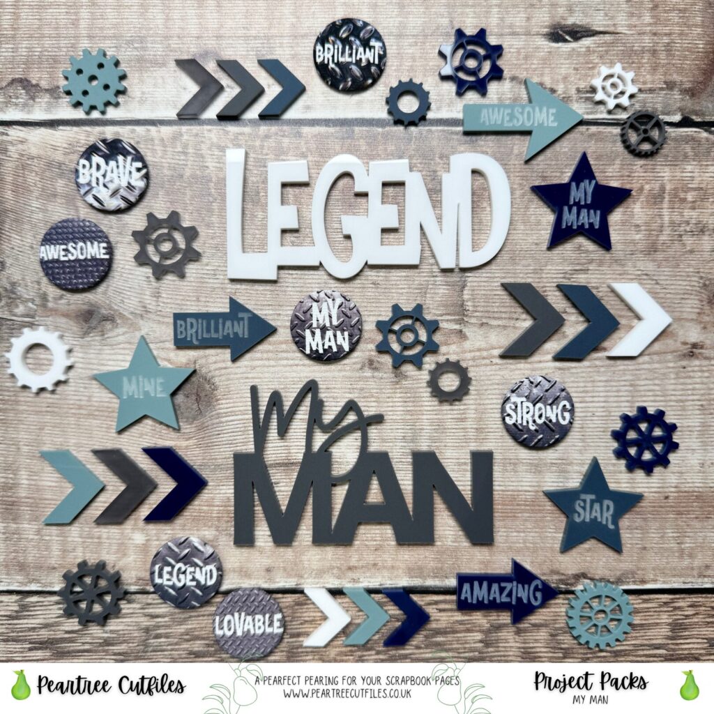 My Man Sticker My Man Project Pack (pre-cut) – Peartree Cutfiles