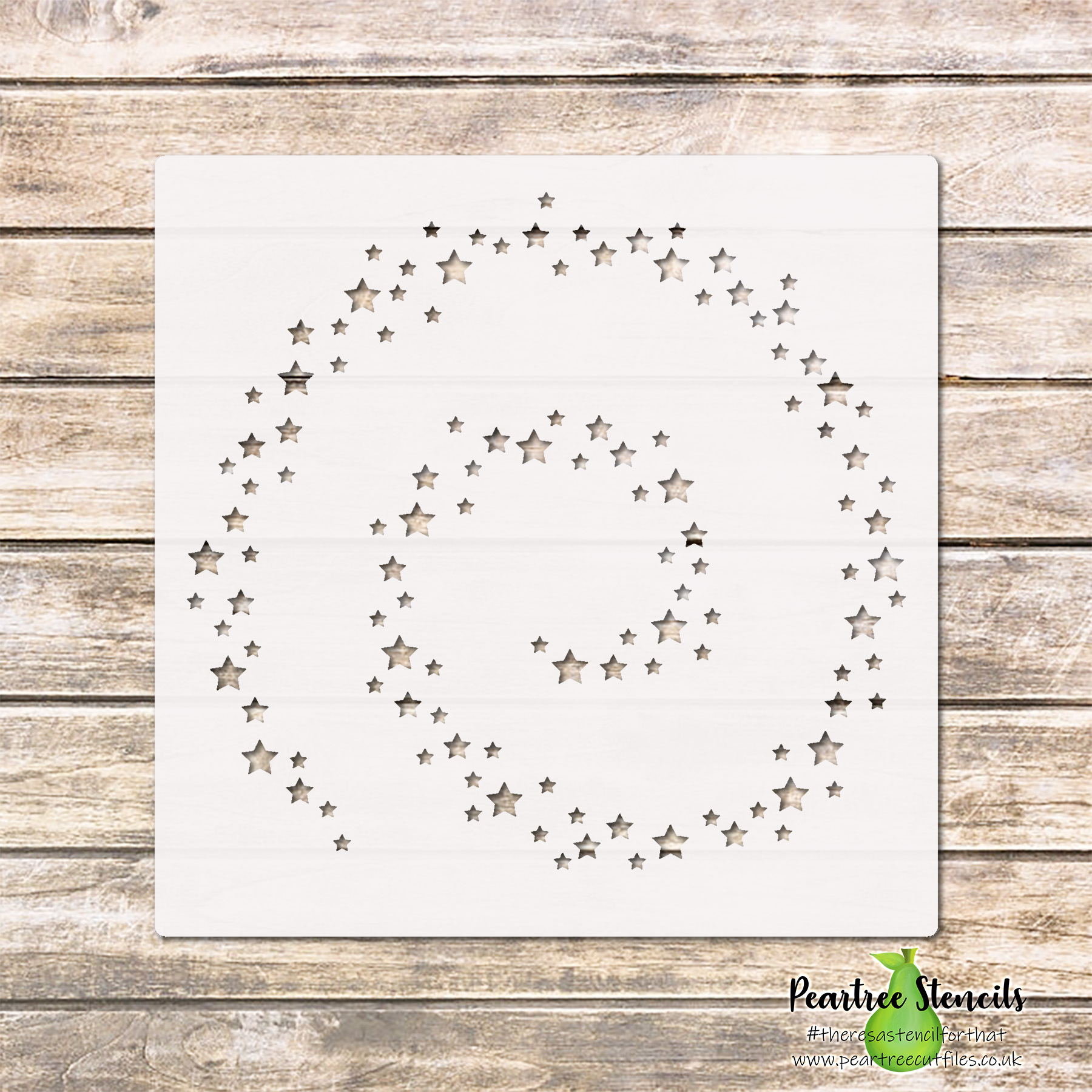 Star Spiral Stencil