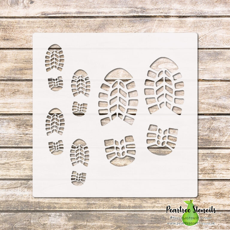 Footprints Stencil – Peartree Cutfiles