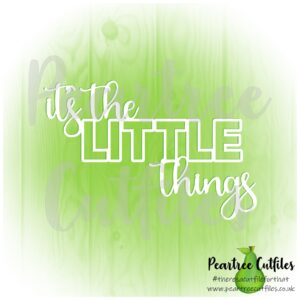 Its the Little Things