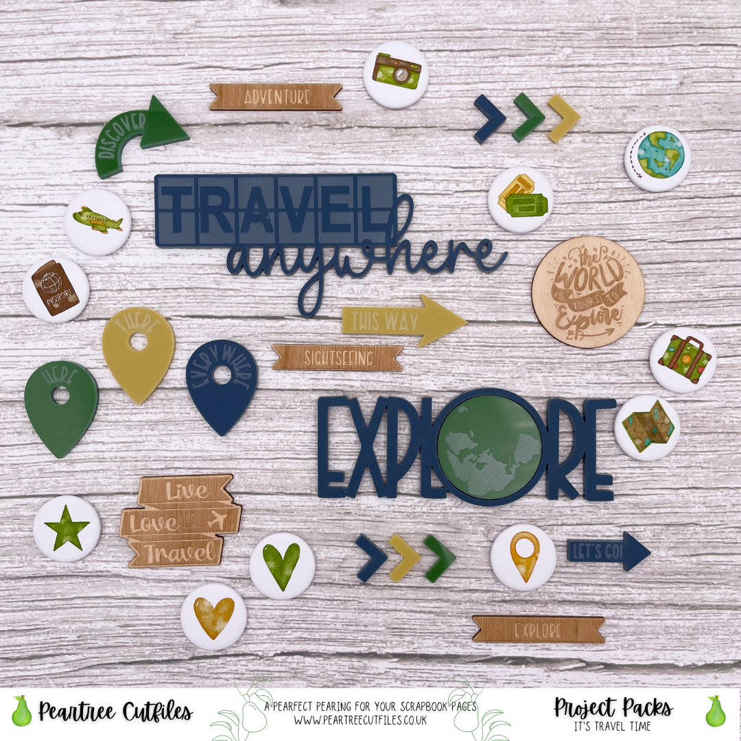 Its Travel Time Project Pack (precut cutfiles) - Image 2
