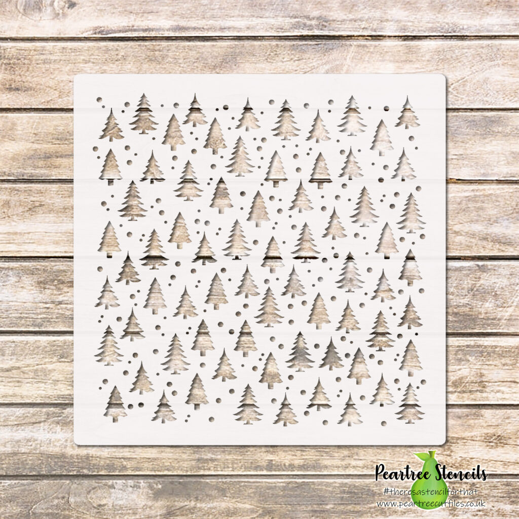 Fir Trees Stencil – Peartree Cutfiles