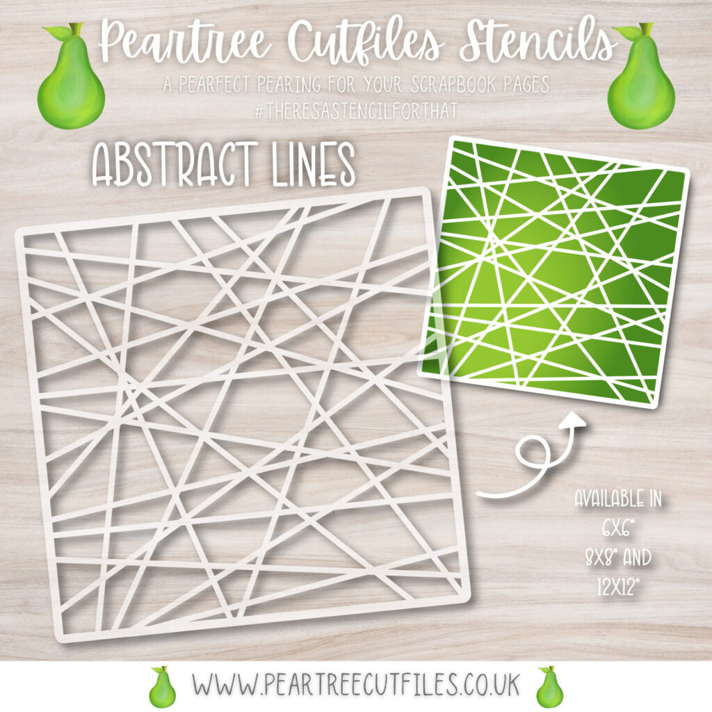 Abstract Lines Stencil – Peartree Cutfiles