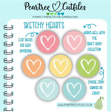 Sketchy Hearts Flair