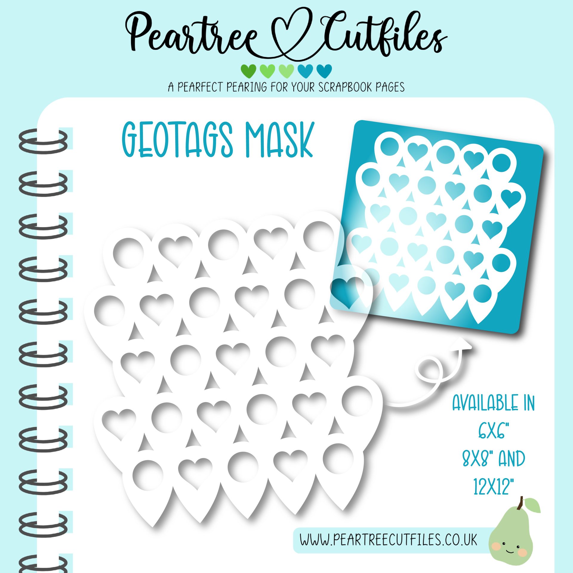 Geotags Mask Stencil