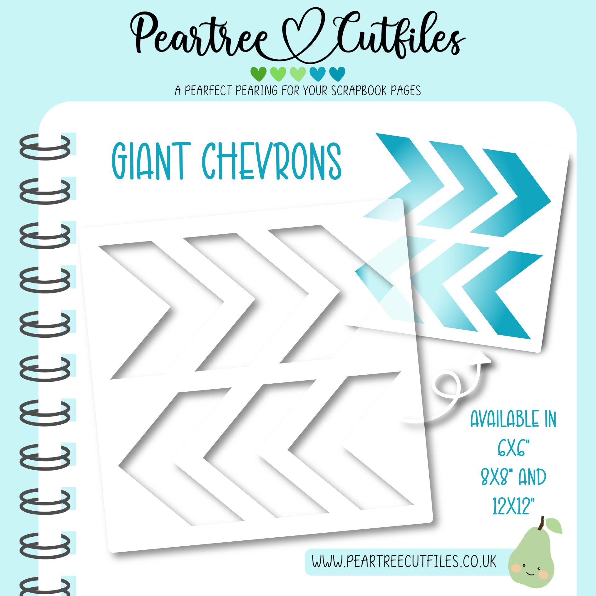 Giant Chevrons Stencil