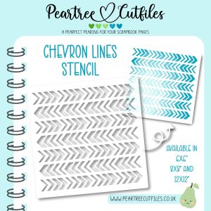 Chevron Lines Stencil