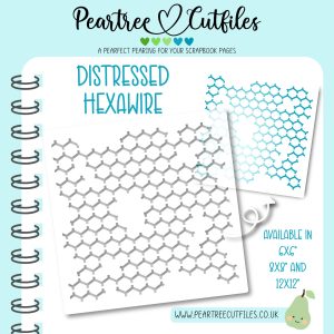 Distressed Hexawire Stencil